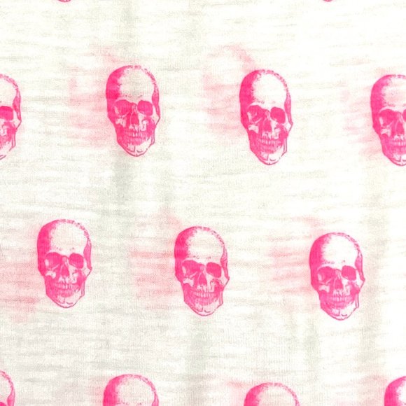 NWT $190 Skull Cashmere Cotton Skull Print Knit Top S - Picture 8 of 9